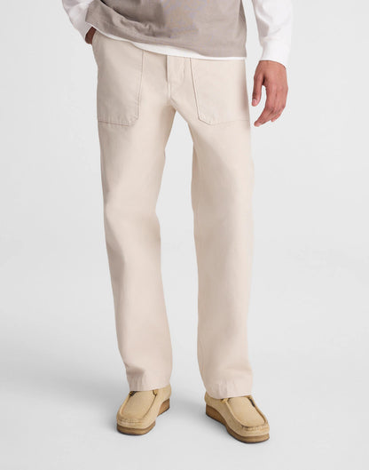 Madewell Fatigue Pants in Reverse Sateen Stone
