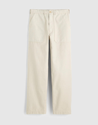 Madewell Fatigue Pants in Reverse Sateen Stone