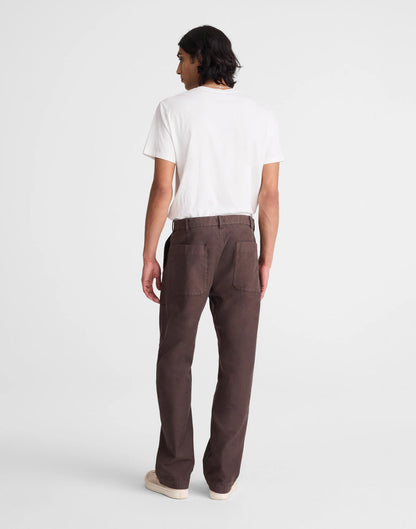 Madewell Fatigue Pants in Reverse Sateen Dark Brown