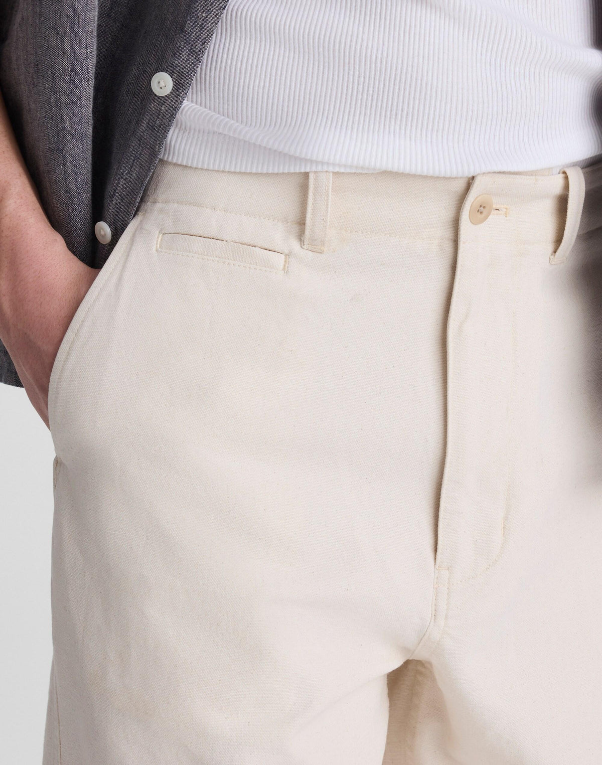 Madewell Utility Pant in Cotton-Hemp Canvas Natural Seeded
