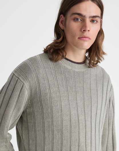 Madewell Crewneck Sweater in DuneRib Linen Light Sage
