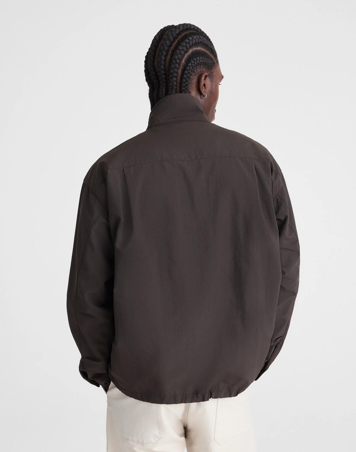 Madewell Harrington Jacket in Nylon Dark Brown