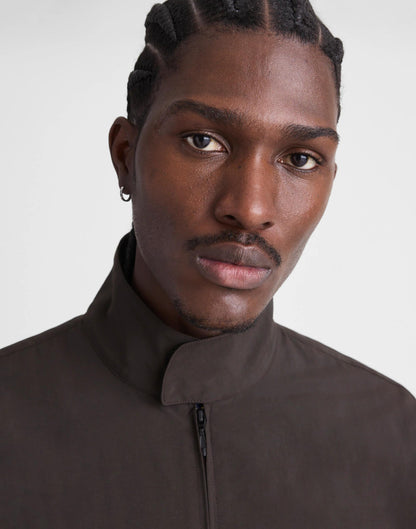 Madewell Harrington Jacket in Nylon Dark Brown