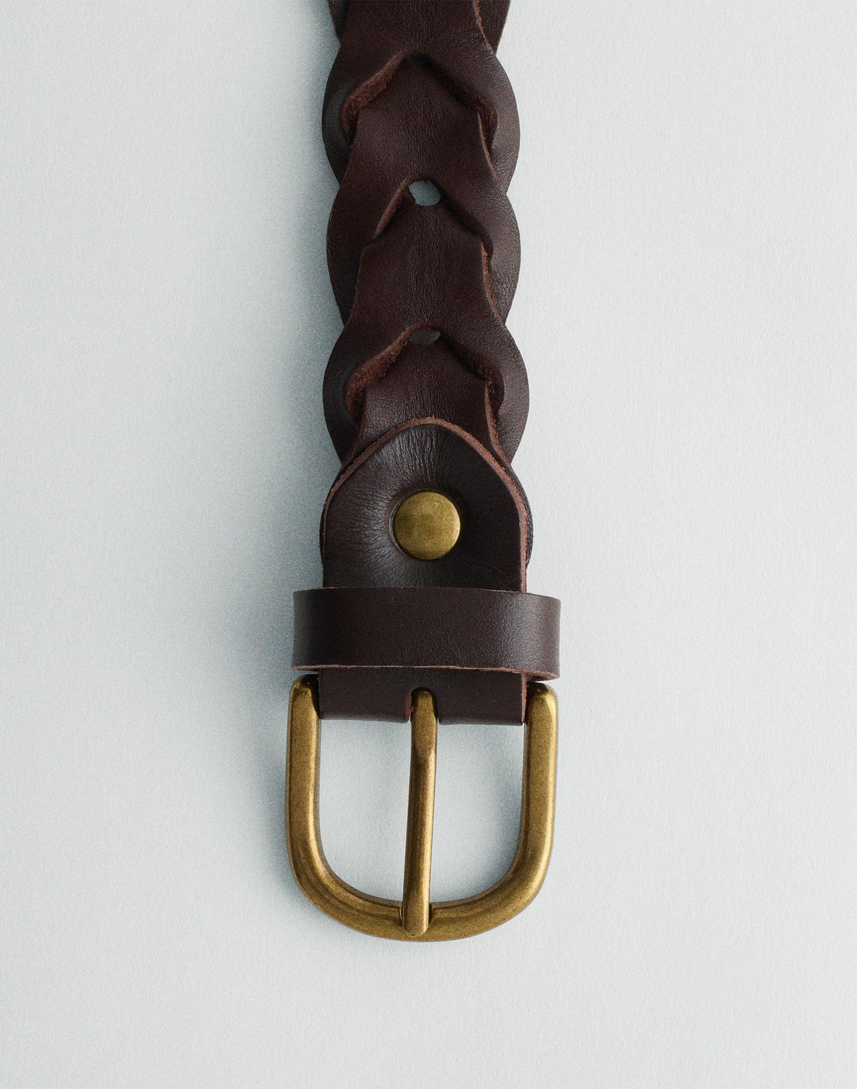 Madewell Linked Leather Belt Coffee Bean