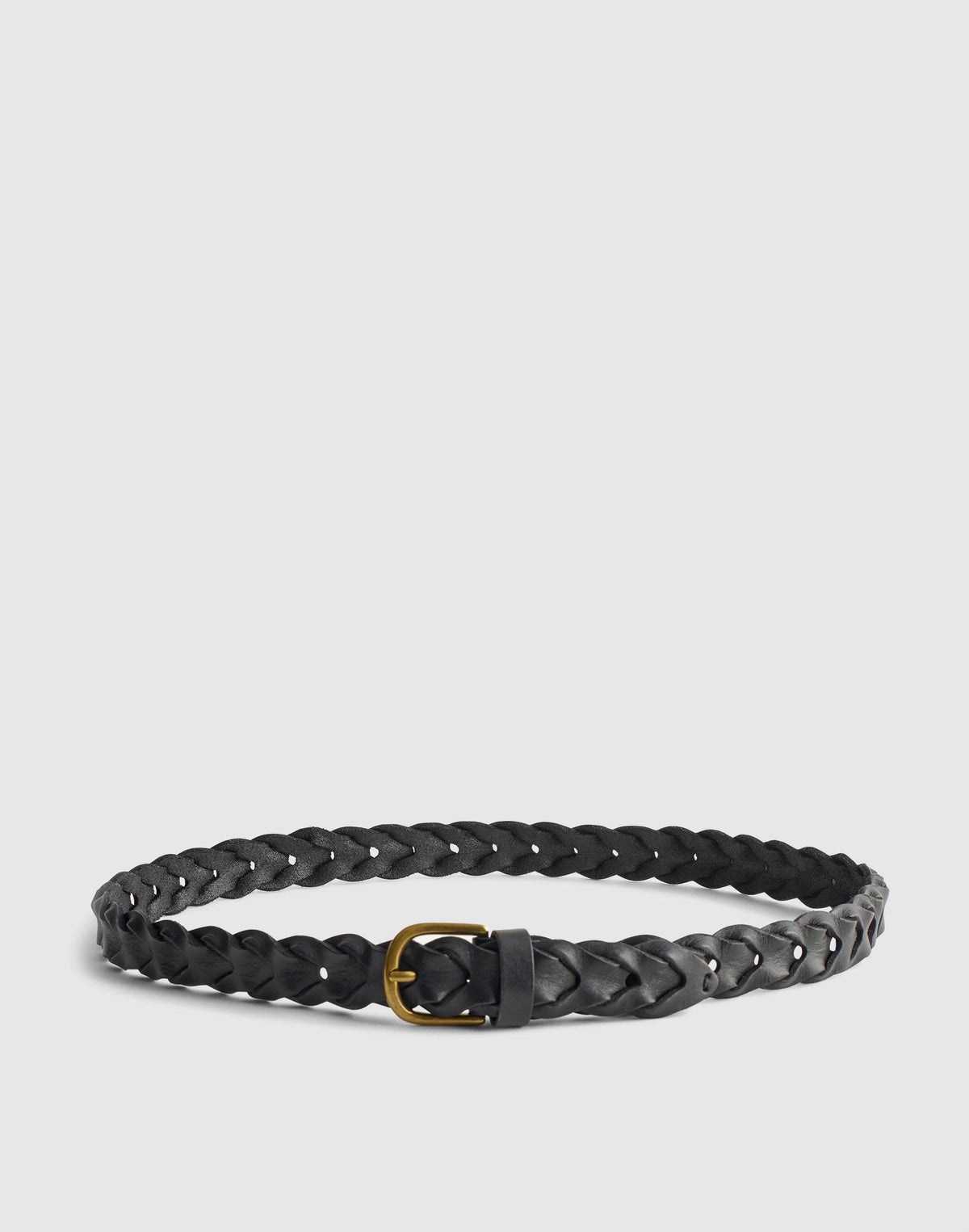 Madewell Linked Leather Belt True Black