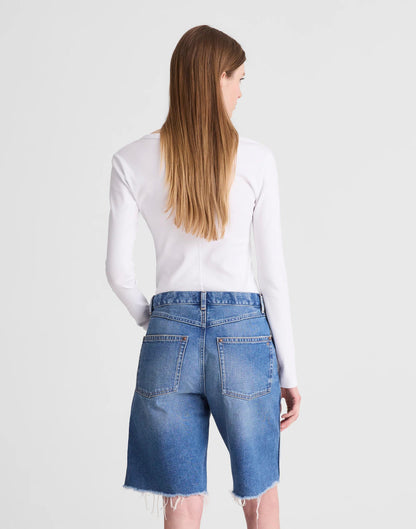 Madewell The Essex Long Baggy Short Retro Bright Wash