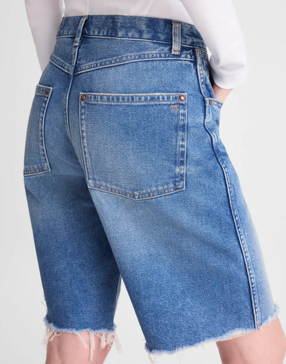 Madewell The Essex Long Baggy Short Retro Bright Wash