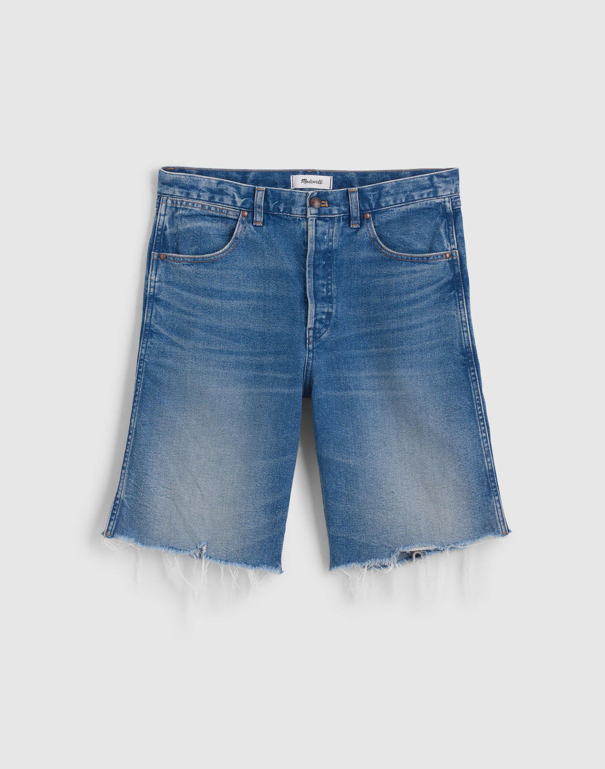 Madewell The Essex Long Baggy Short Retro Bright Wash