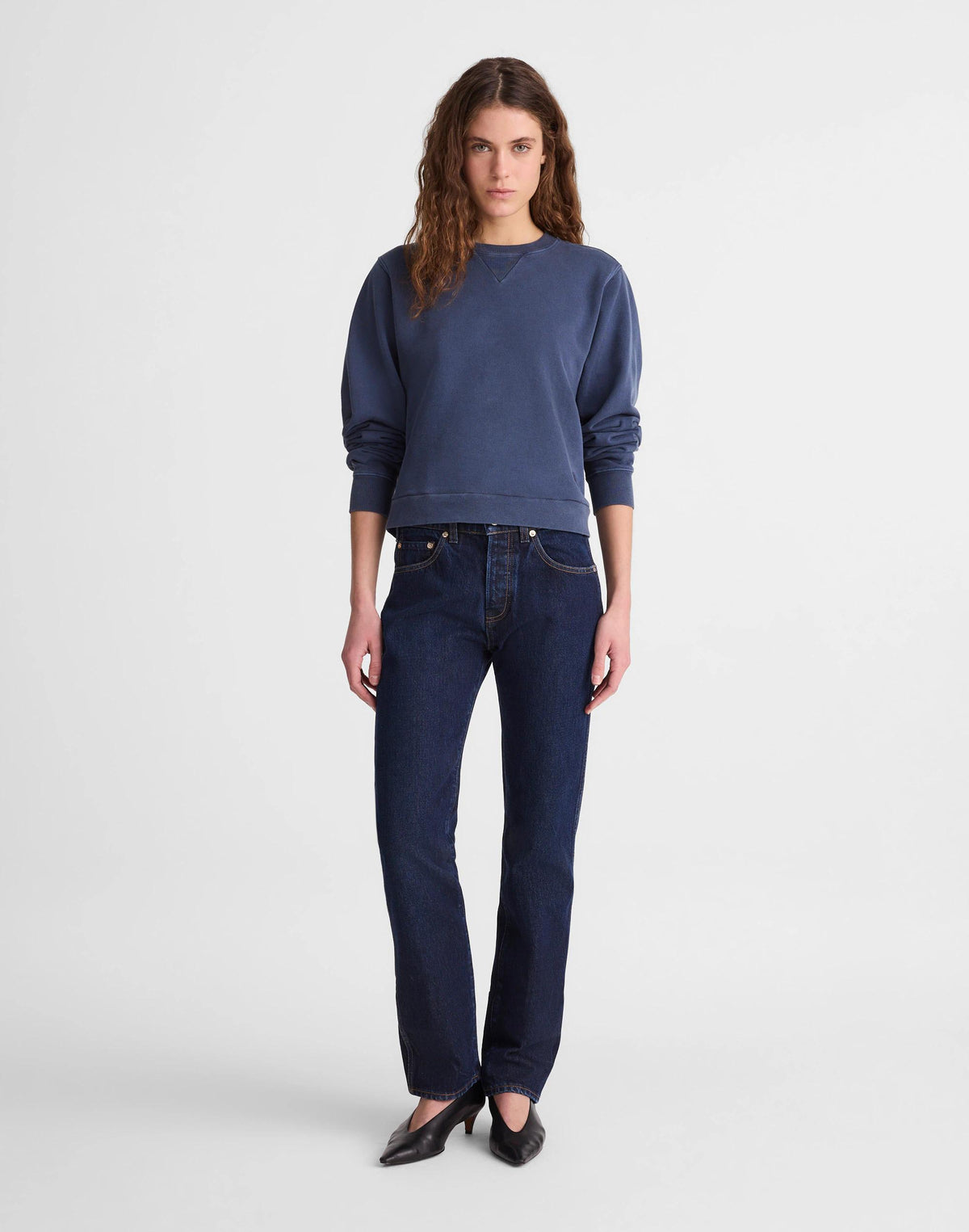 Madewell Madewell x Benjamin Talley Smith The Putney Mid-Rise Straight Jean Wells Wash