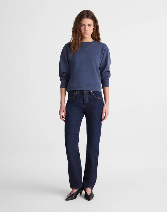Madewell Madewell x Benjamin Talley Smith The Putney Mid-Rise Straight Jean Wells Wash