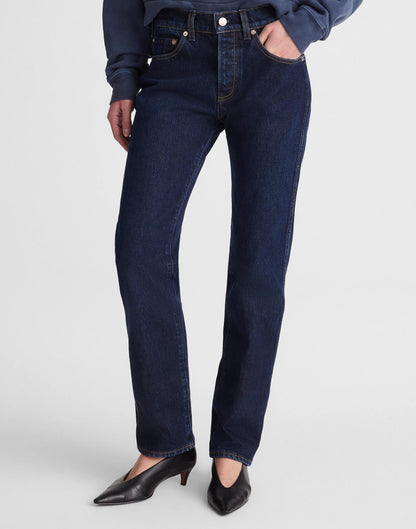 Madewell Madewell x Benjamin Talley Smith The Putney Mid-Rise Straight Jean Wells Wash