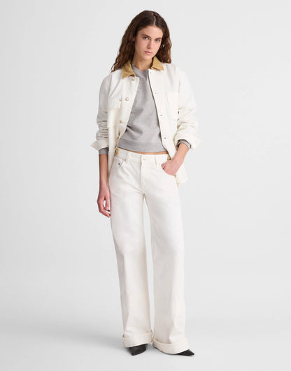 Madewell Madewell x Benjamin Talley Smith The Coolidge Low-Rise Wide-Leg Jean Chalk Wash