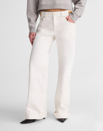 Madewell Madewell x Benjamin Talley Smith The Coolidge Low-Rise Wide-Leg Jean Chalk Wash