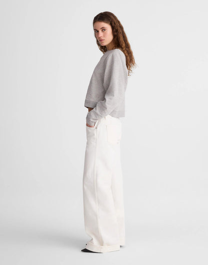 Madewell Madewell x Benjamin Talley Smith The Coolidge Low-Rise Wide-Leg Jean Chalk Wash