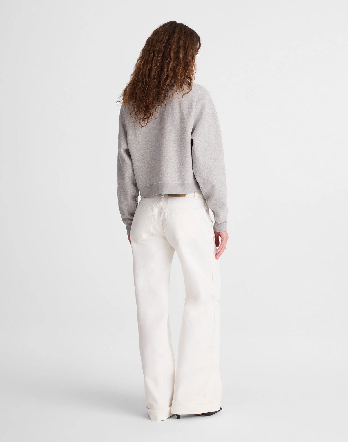 Madewell Madewell x Benjamin Talley Smith The Coolidge Low-Rise Wide-Leg Jean Chalk Wash
