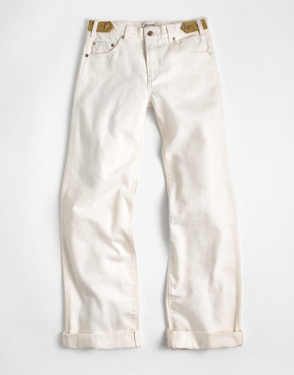 Madewell Madewell x Benjamin Talley Smith The Coolidge Low-Rise Wide-Leg Jean Chalk Wash