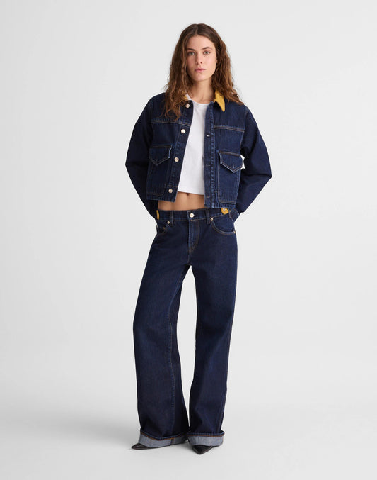 Madewell Madewell x Benjamin Talley Smith The Coolidge Low-Rise Wide-Leg Jean Wells Wash