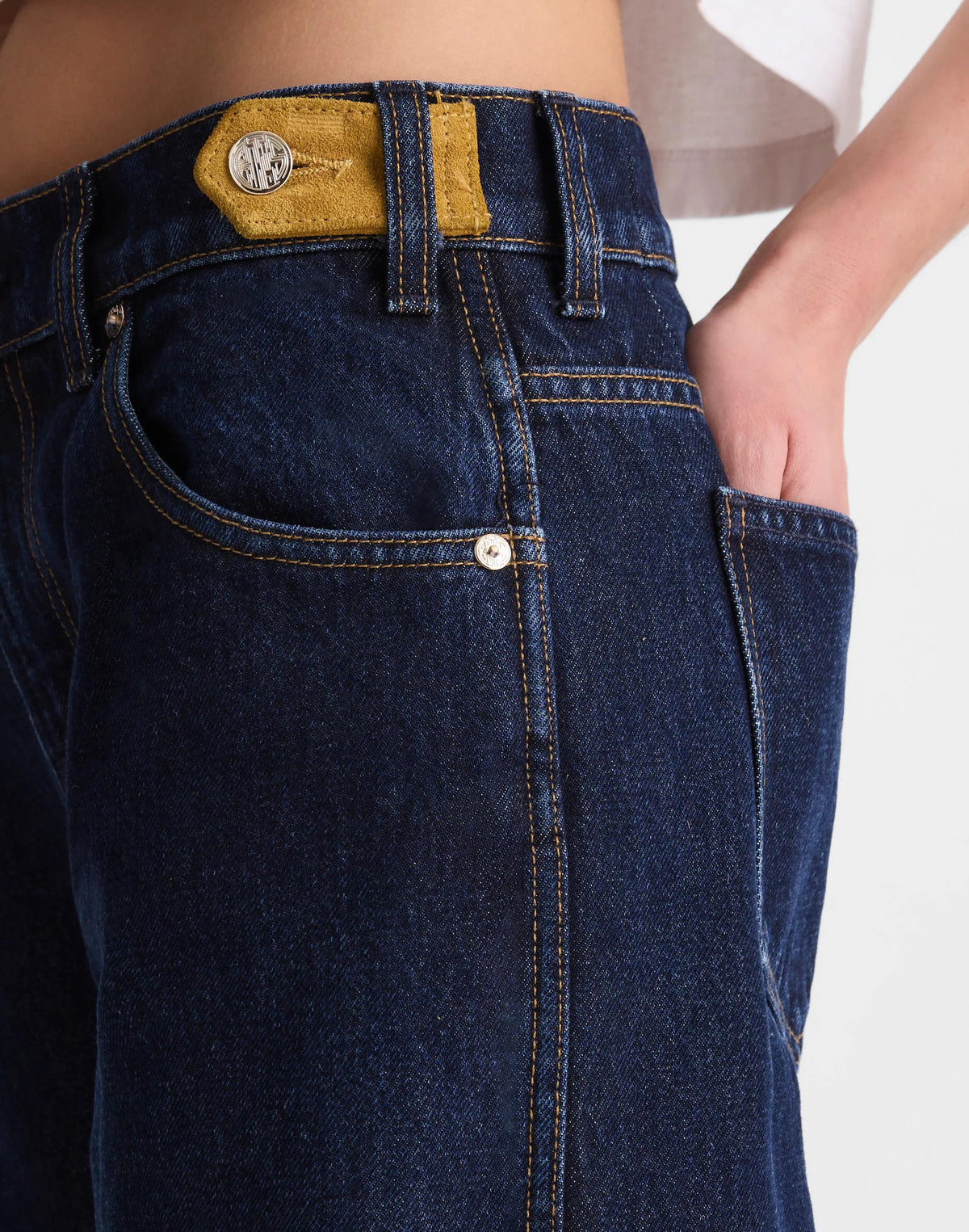 Madewell Madewell x Benjamin Talley Smith The Coolidge Low-Rise Wide-Leg Jean Wells Wash