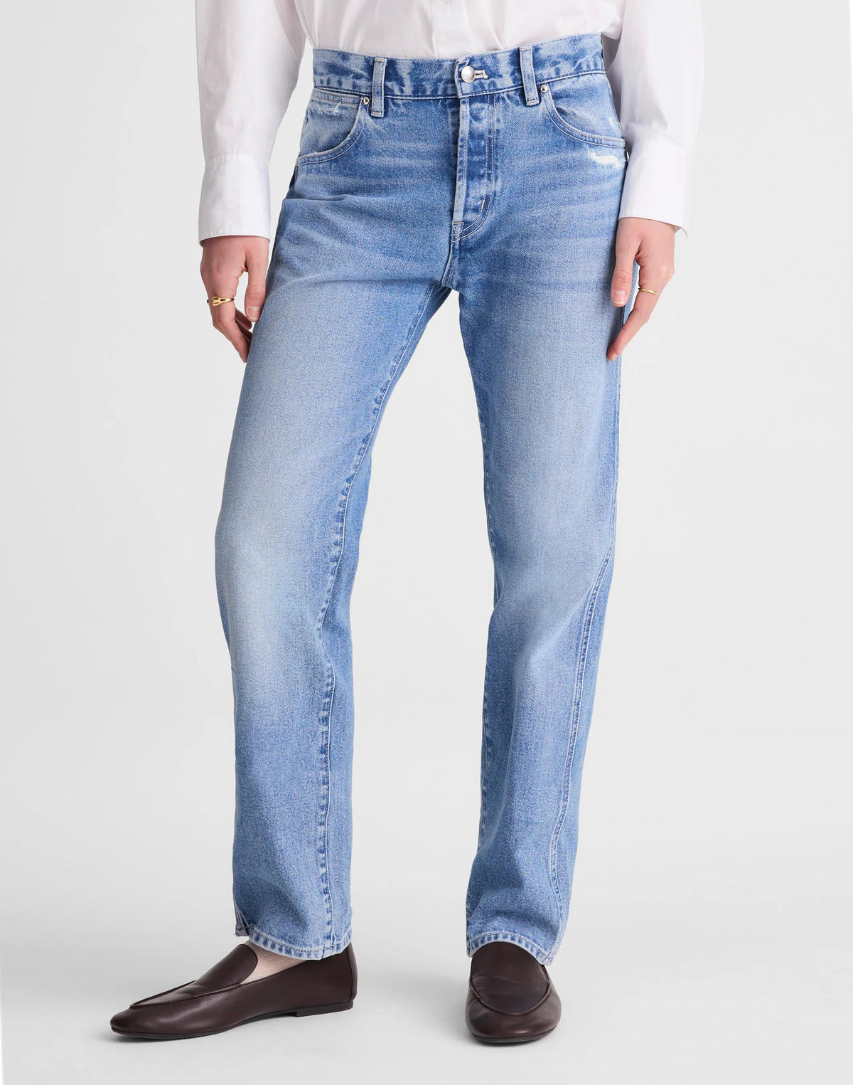 Madewell The Dean Easy Straight Jean Light Lapis Wash