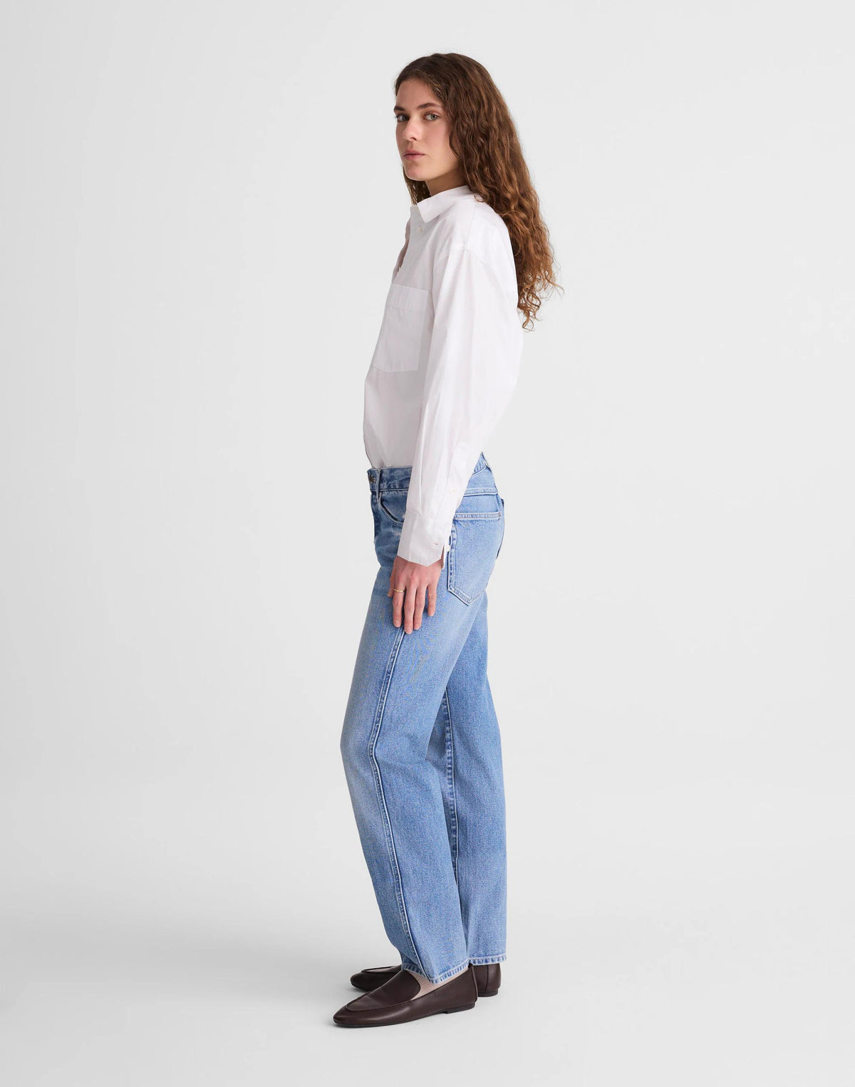 Madewell The Dean Easy Straight Jean Light Lapis Wash