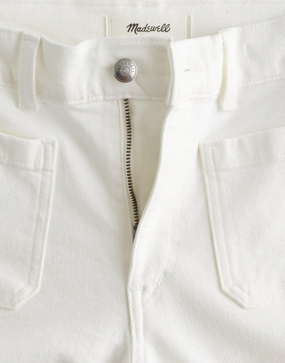 Madewell The Emmy Wide-Leg Jean in Super Stretch Denim Tile White
