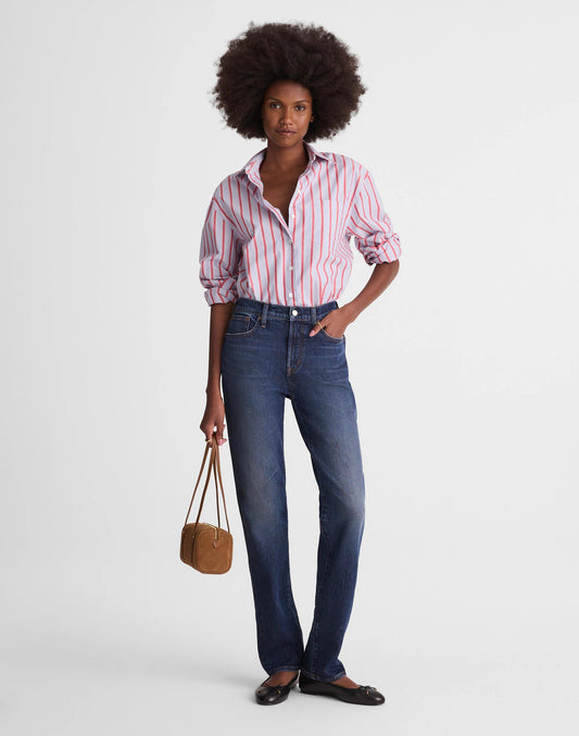 Madewell The Longline Straight Jean Midnight Waters Wash