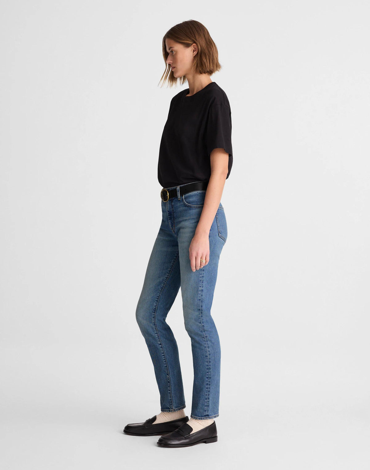 Madewell The Jules Slim-Straight Jean Concho Wash