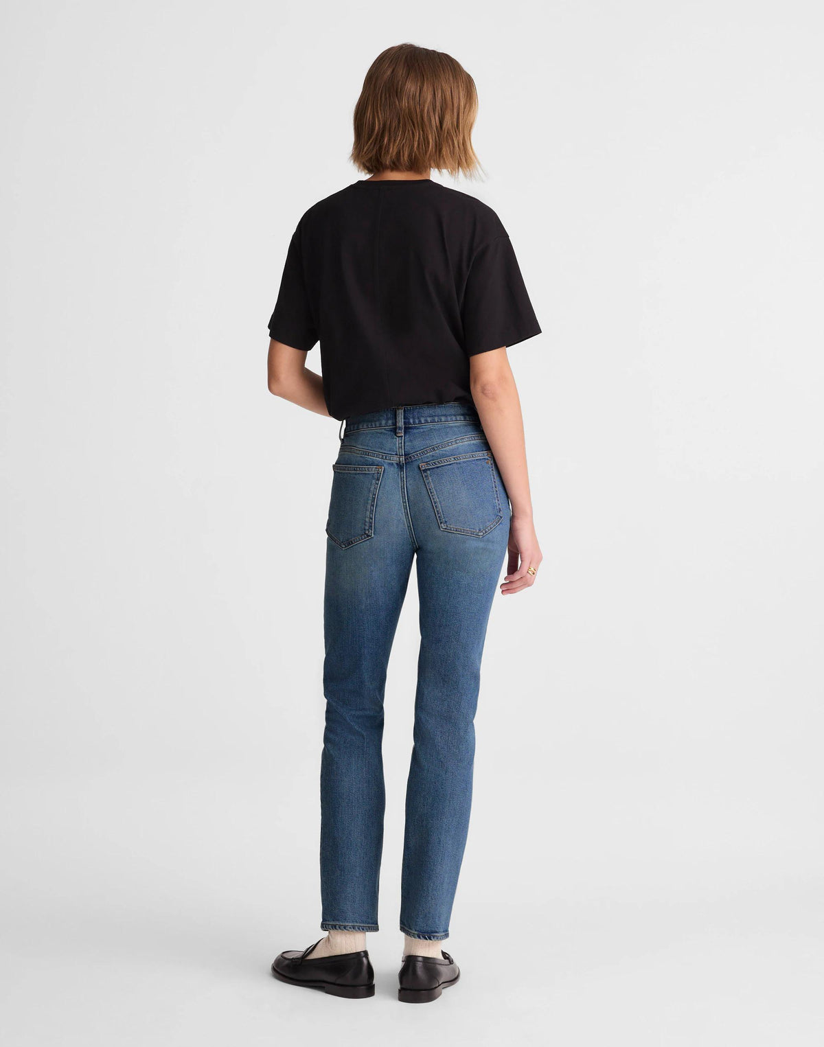 Madewell The Jules Slim-Straight Jean Concho Wash
