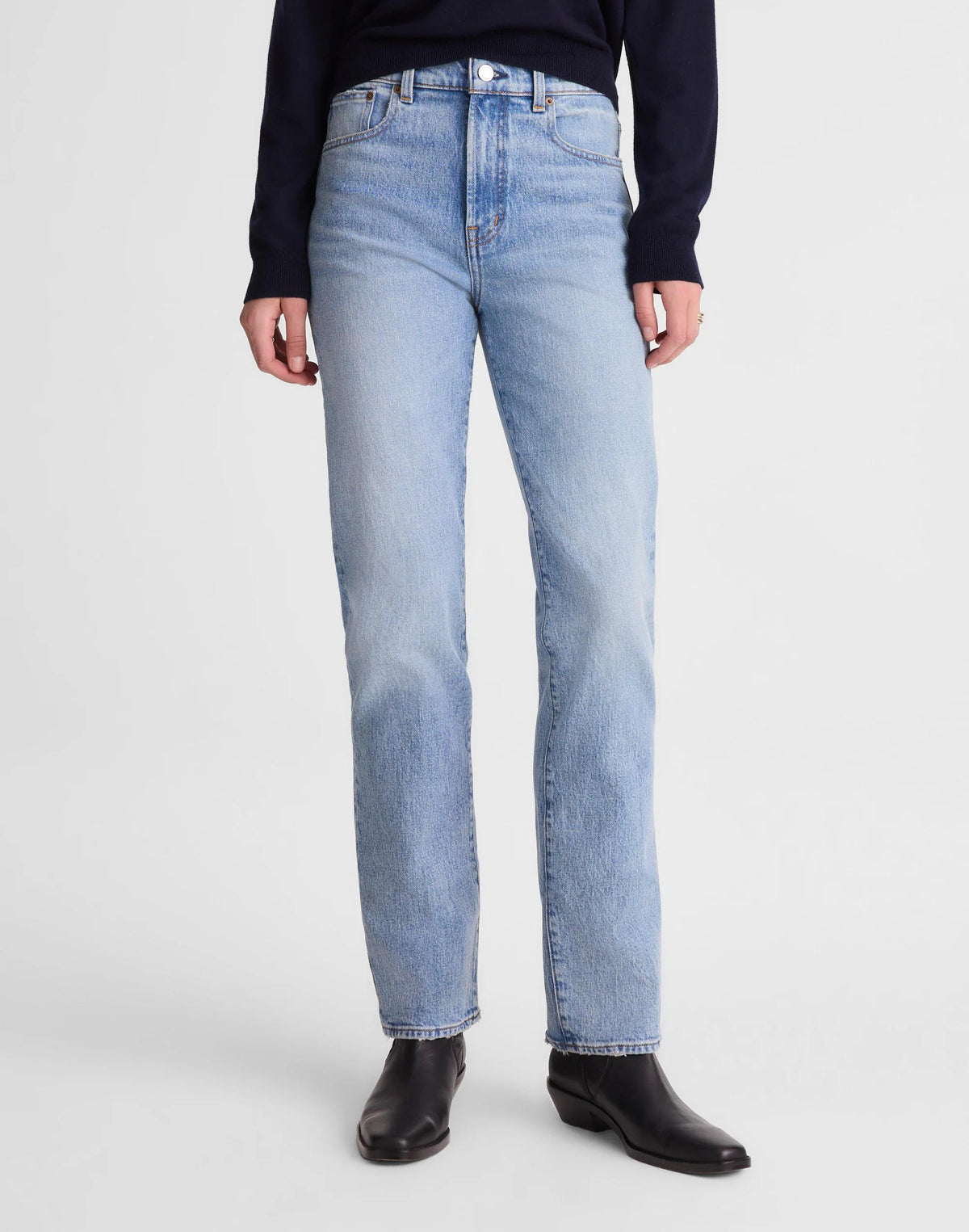 Madewell The Longline Straight Jean Raebrook Wash