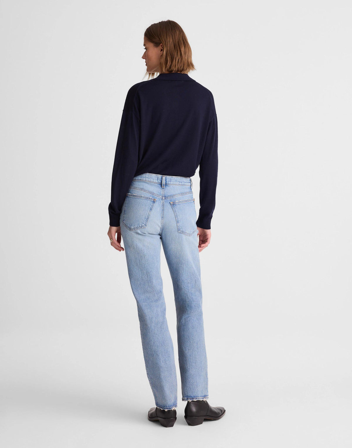 Madewell The Longline Straight Jean Raebrook Wash