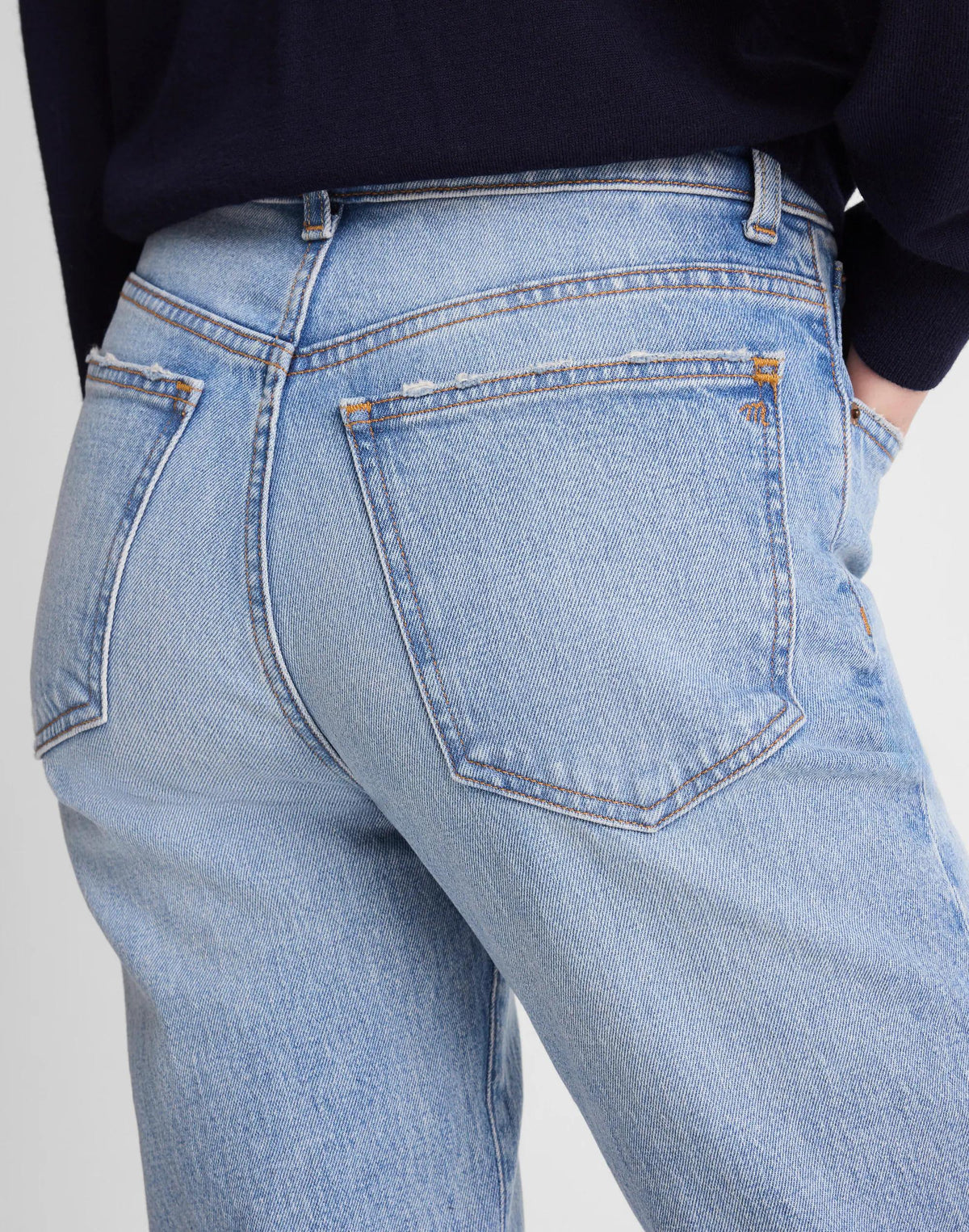 Madewell The Longline Straight Jean Raebrook Wash