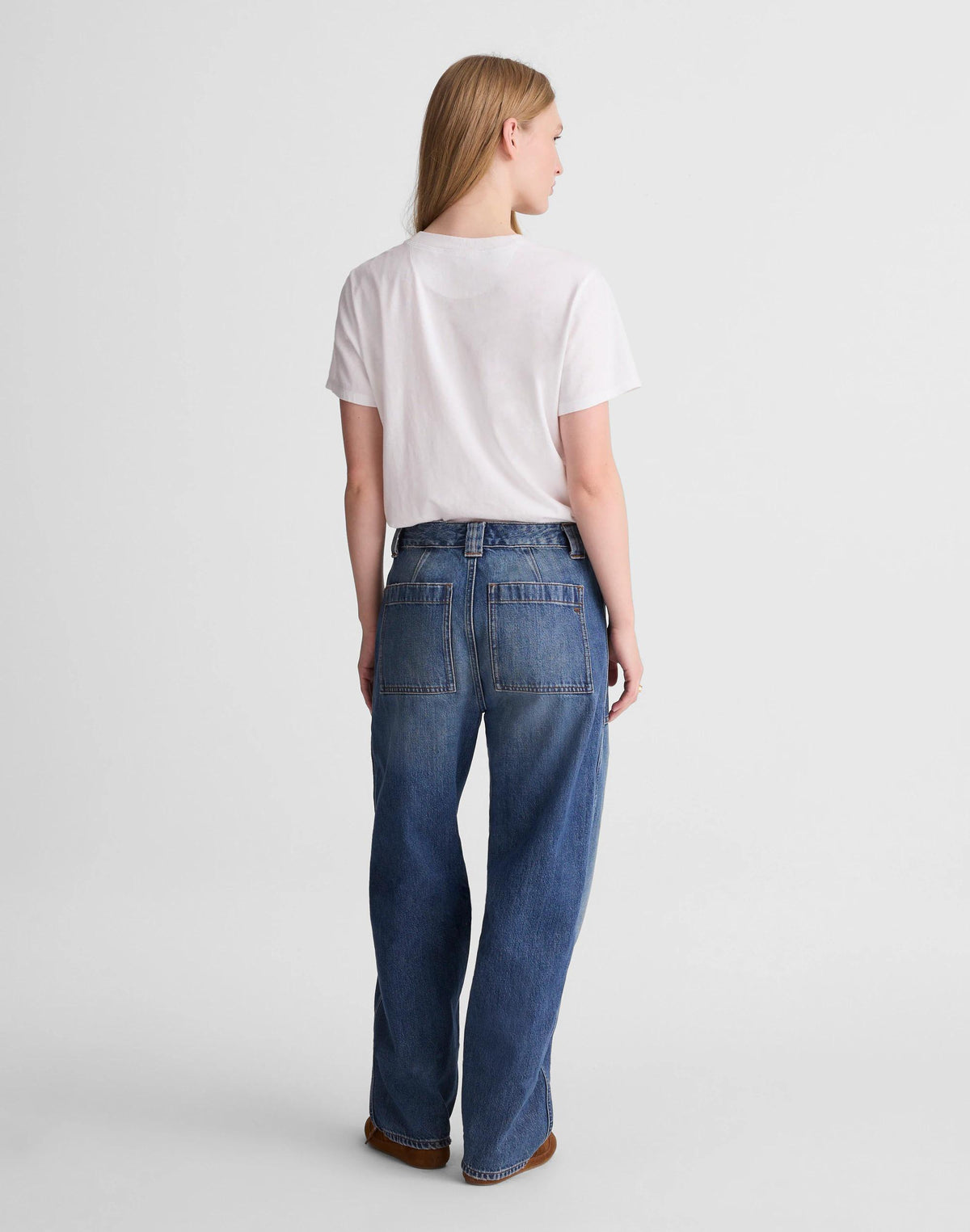 Madewell The Darted Barrel-Leg Jean Irmo Wash