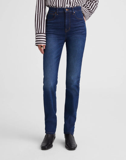 Madewell The Pencil Jean in Super Stretch Denim Pipestone Wash