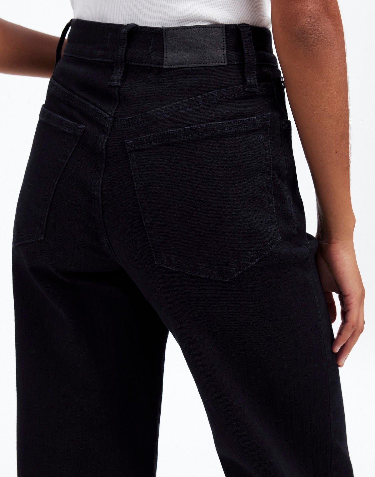 Madewell The Perfect Vintage Wide-Leg Jean Black Rinse Wash