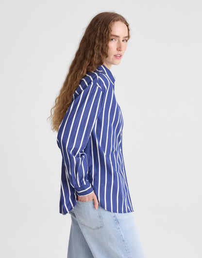 Madewell The Easy Shirt in Poplin Cool Navy