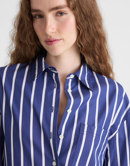 Madewell The Easy Shirt in Poplin Cool Navy