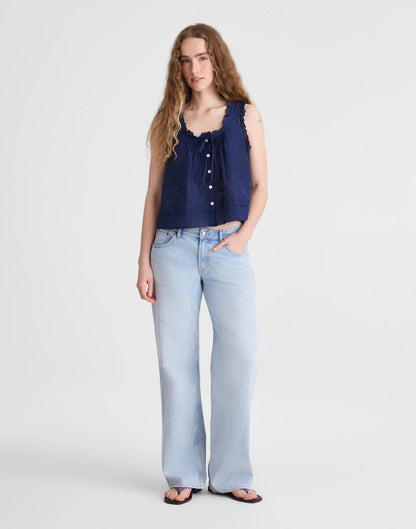 Madewell The Leah Top Classic Indigo