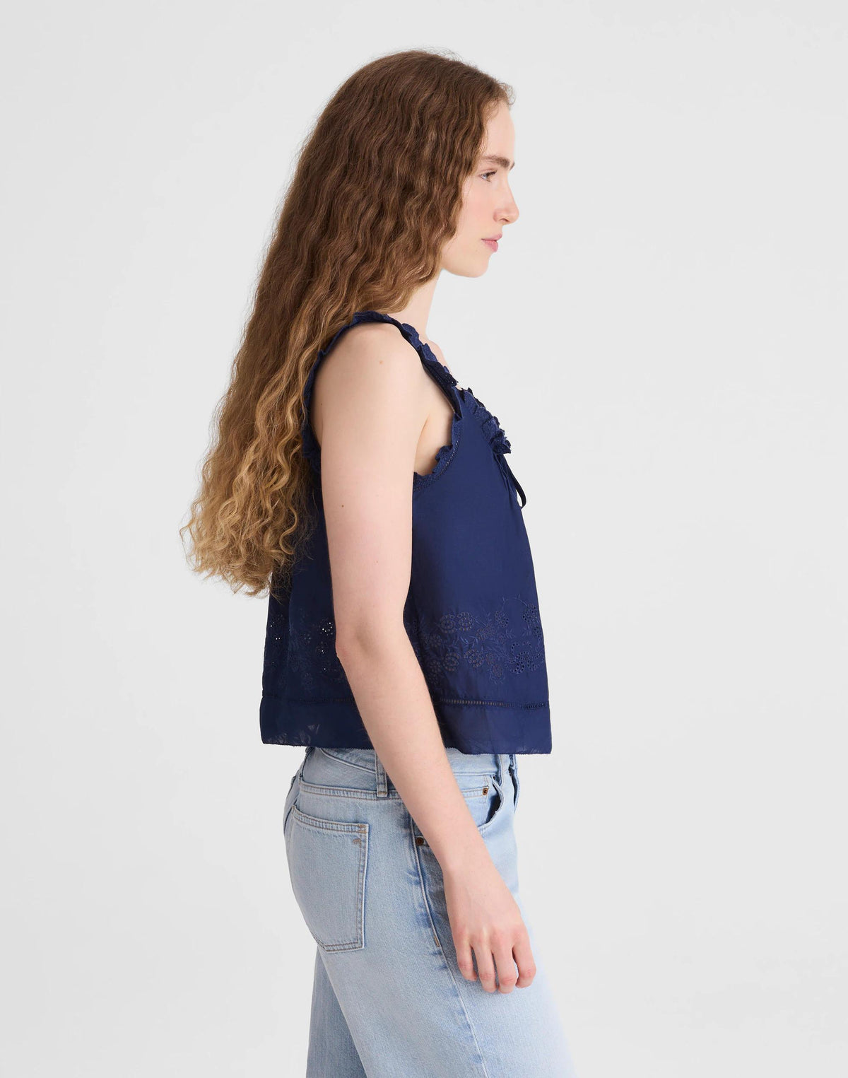 Madewell The Leah Top Classic Indigo