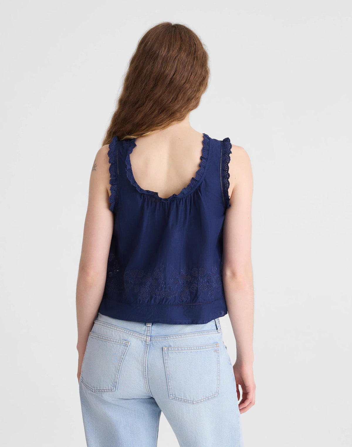 Madewell The Leah Top Classic Indigo