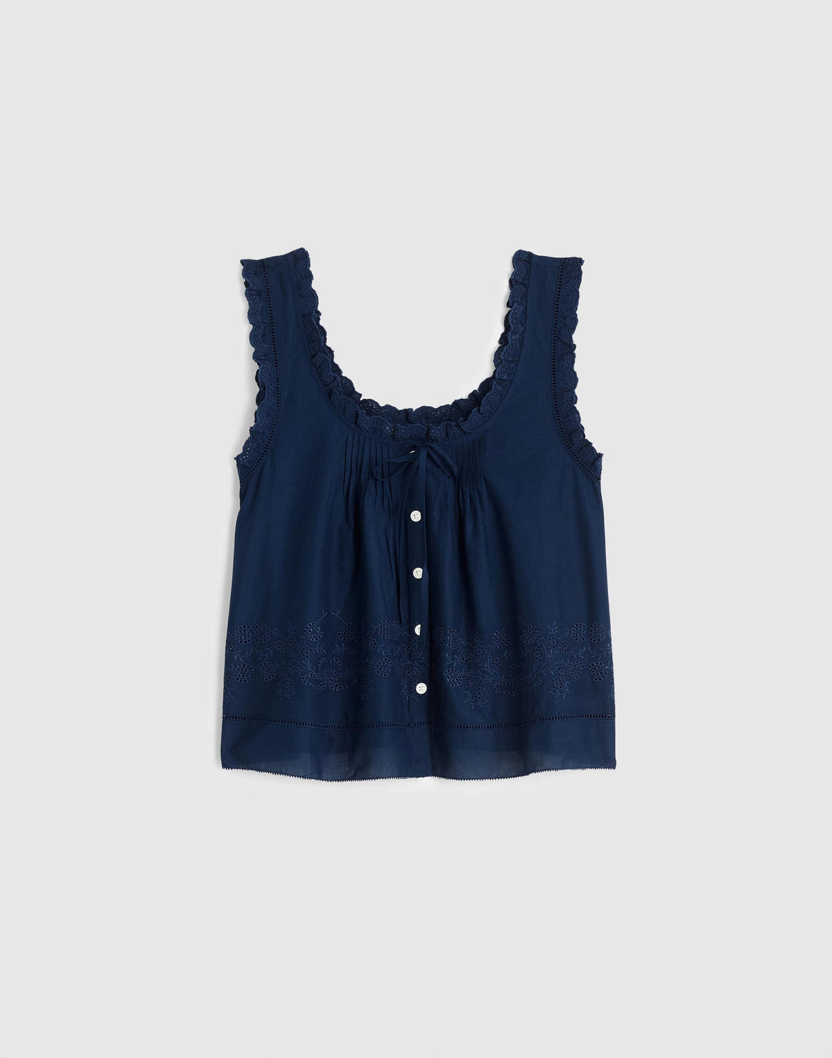 Madewell The Leah Top Classic Indigo