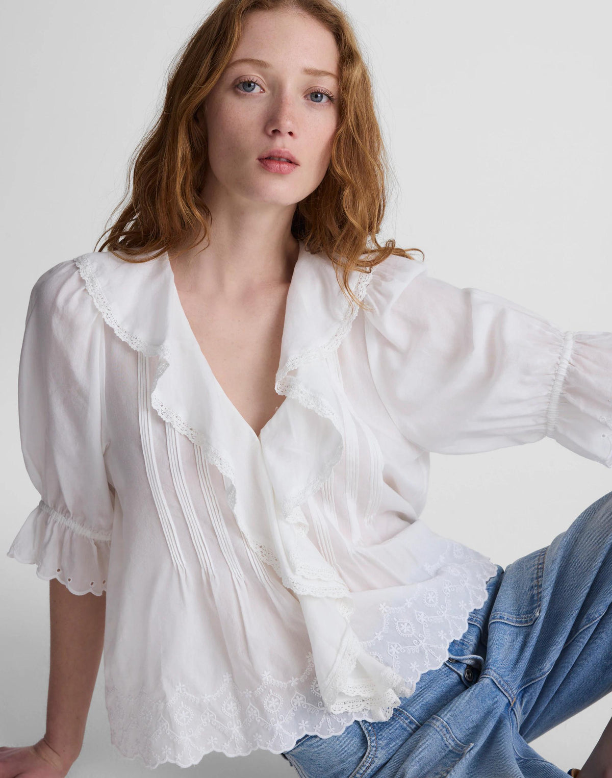 Madewell The Blaire Top White