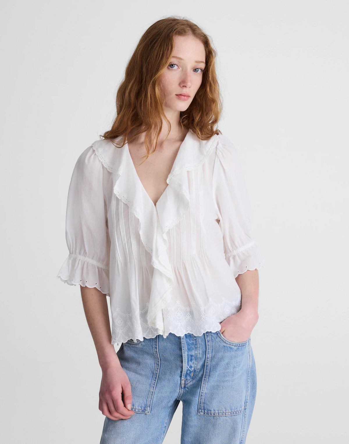 Madewell The Blaire Top White