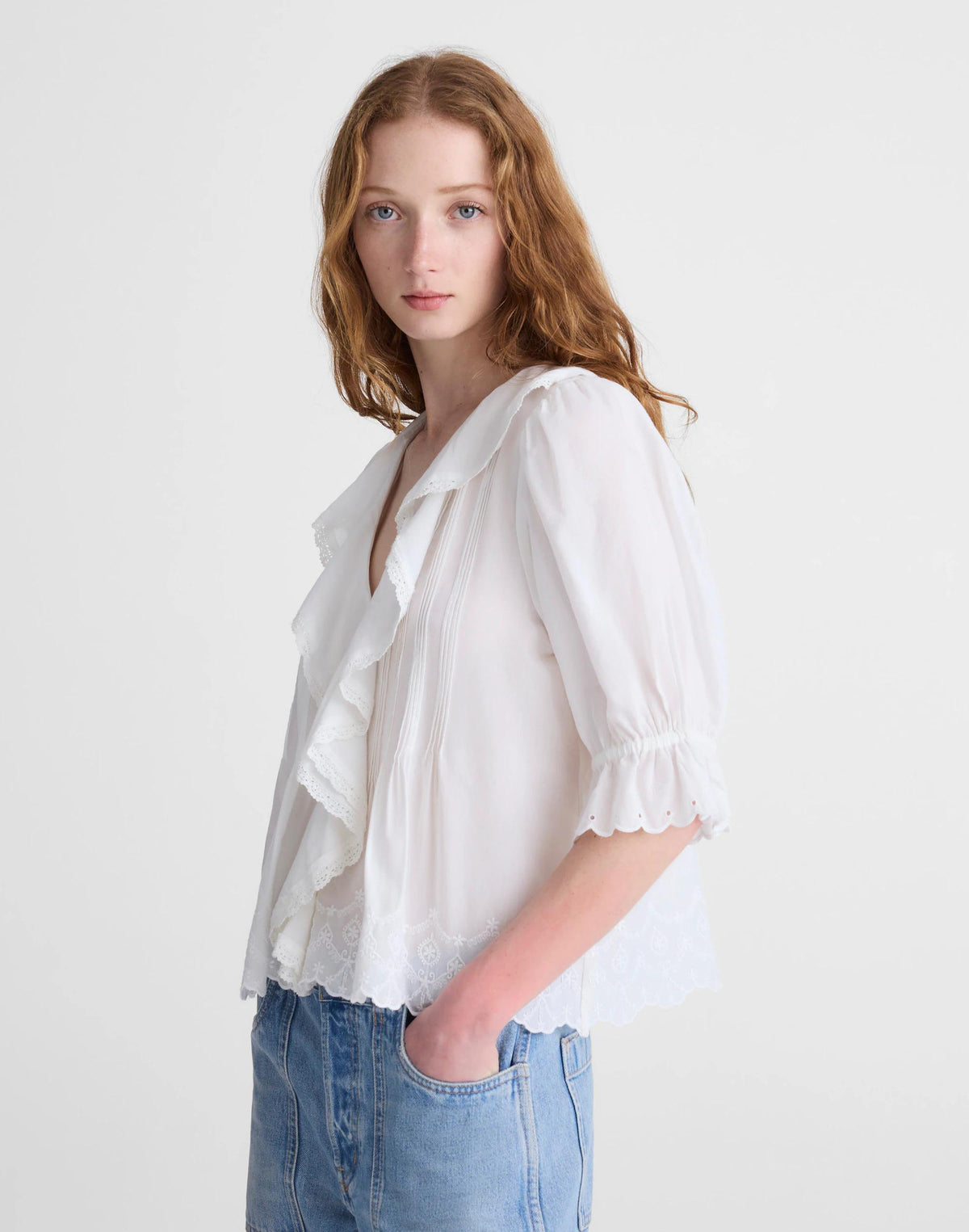 Madewell The Blaire Top White