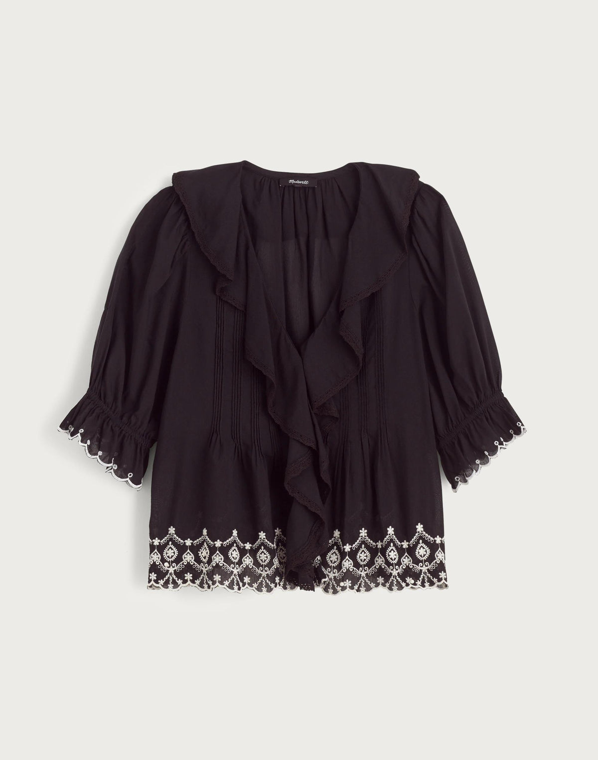 Madewell The Blaire Top Jet Black