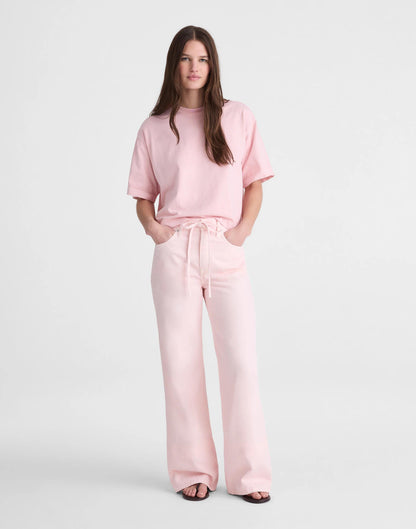 Madewell Madewell x Shopbop Ultimate Wide-Leg Jean in Airy Denim Pale Pink