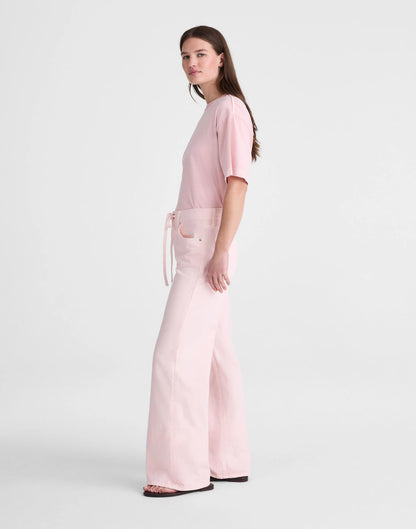 Madewell Madewell x Shopbop Ultimate Wide-Leg Jean in Airy Denim Pale Pink