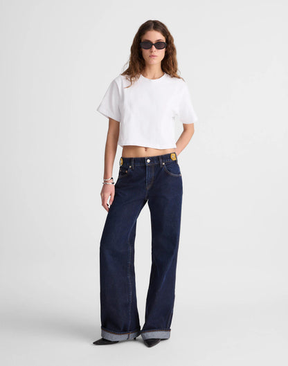 Madewell Madewell x Benjamin Talley Smith The Sullivan Boxy Crop Tee White