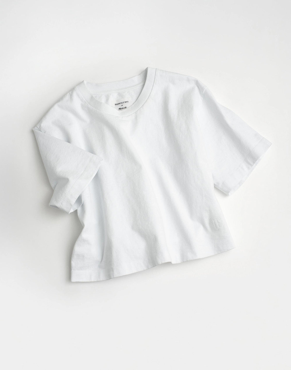 Madewell Madewell x Benjamin Talley Smith The Sullivan Boxy Crop Tee White