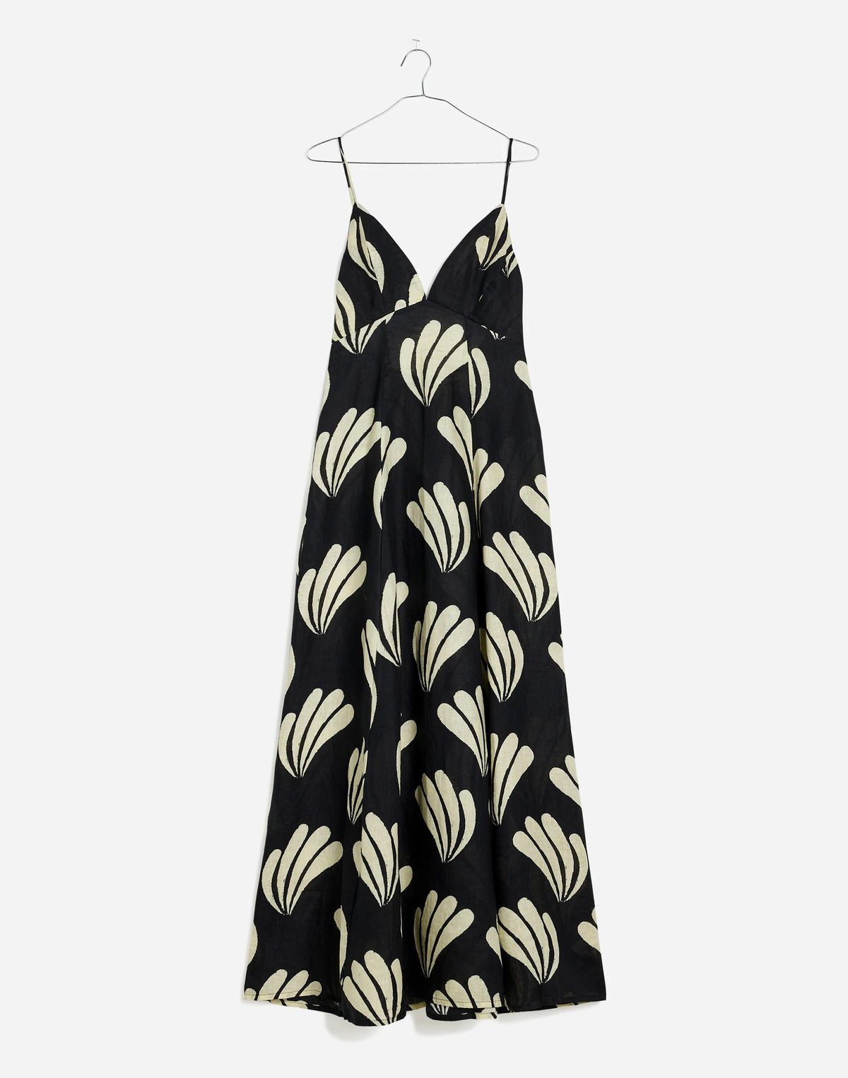 Madewell Zulu & Zephyr Palm Linen Dress Palm