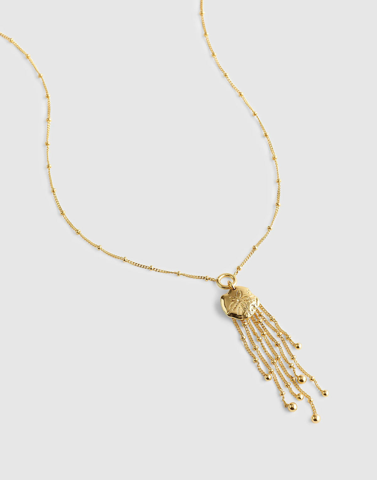 Madewell Sand Dollar Chain Necklace Antique Gold